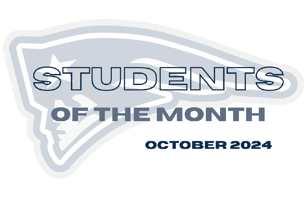  Champlin Park High School October 2024 Students of the Month graphic